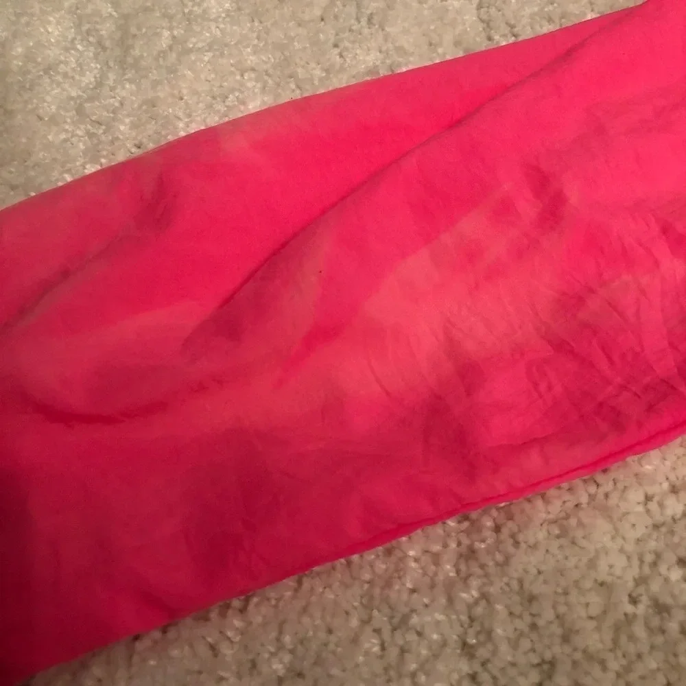 Vintage 90s Barbiecore Pink Flying Colors Neon Pink Nylon Windbreaker